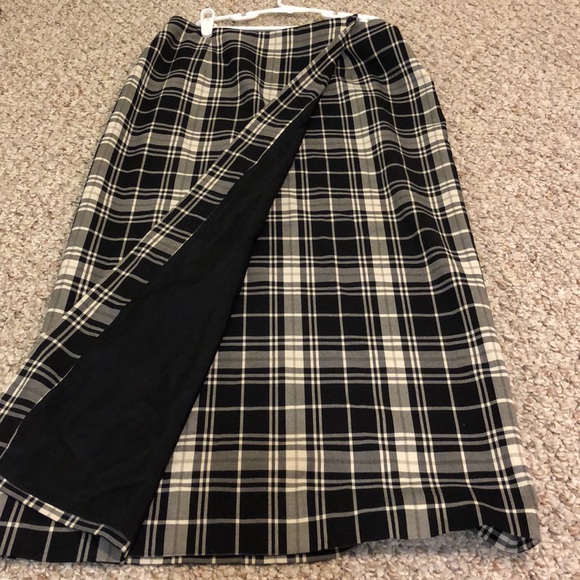 Vintage Plaid Pencil Skirt - Picture 3 of 4